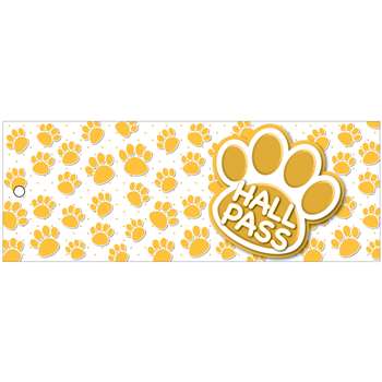 Hall Pass Gold Paws Lrg 2 Sd Laminated Print 35X9, ASH10680