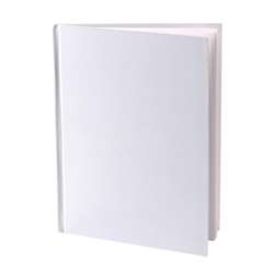 White Hardcover Blank Book (8 1/8" X 6 3/8") By Ashley Productions