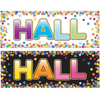 Hall Pass Confetti Laminated 2 Sided, ASH10749