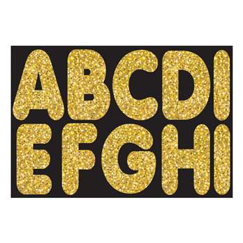 Gold Sparkle 2-3/4&quot; Magnetic Letters, ASH17004