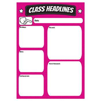 Class Headlines Large Magnetic Chart, ASH70007