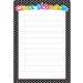 Black White Polka Dots Class Sched Chart Dry-Erase Surface