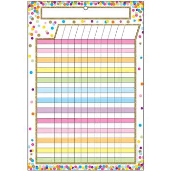 Smart Confetti Incentive Chart Dry-Erase Surface, ASH91042