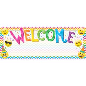 Smart Poly Welcome Banner Emoji Dry-Erase Surface, ASH91904