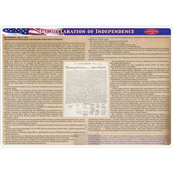 2 Sided Learning Mat Declaration Of Independence S, ASH95037