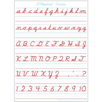 Dnealian Cursive Handwritng Postermat Pals Smart P, ASH95310