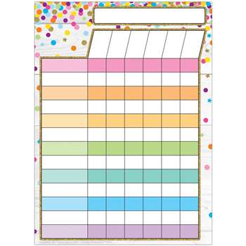 Incentive Chart Confetti Postermat Pals Smart Poly, ASH95311