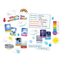 Poly Mini Bulletin Board Set Weather 30 Pcs, ASH96008