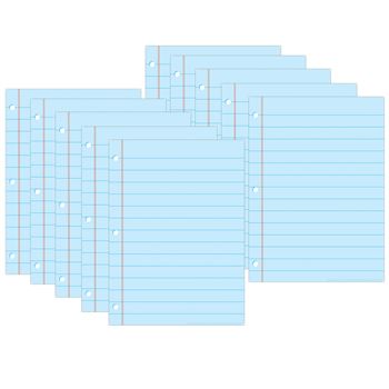 10 Pack Postermat Blu Notebook Paper, ASH97022