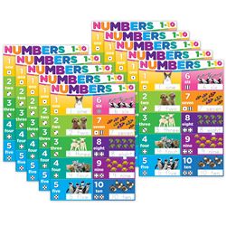 10 Pack Postermat Poly Numbers 1-10, ASH97040