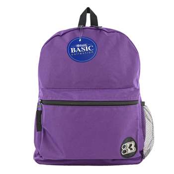 16&quot; Purple Basic Backpack, BAZ1037
