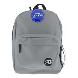 17&quot; Gray Classic Backpack, BAZ1061