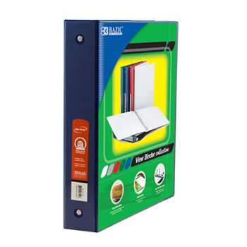 3Ring Binder with 2 Pockets 15&quot; Blu, BAZ3192