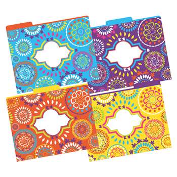 Letter Size File Folders Moroccan Multi-Design Set, BCPLL1335