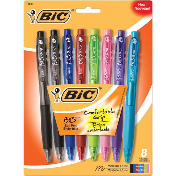 Bic Bu3 Ball Pen Fashion Colors 8Pk By Bic Usa