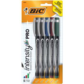 Bic Intensity Marker Pen Assorted 5 Colors By Bic Usa