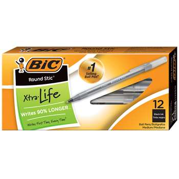 Bic Stick Pens Medium Black By Bic Usa