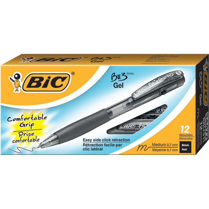 Bic Bu3 Ball Pen Black 12 Pk By Bic Usa