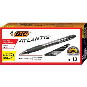 Bic Velocity Bold Blk 12Ct Pens By Bic Usa