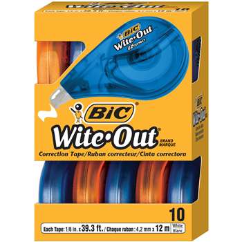 Bic Wite Out Ez Correct Correction Tape 10Pk By Bic Usa