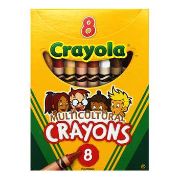 Multicultural Crayons Reg 8-Pk By Crayola