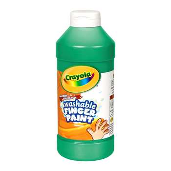 Washable Finger Paint 16Oz Green By Crayola