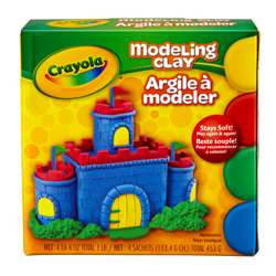 Modeling Clay 4 Pcs. Rd/Yw/Bl/Gr By Crayola