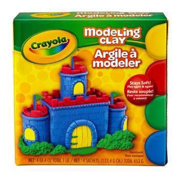 Modeling Clay 4 Pcs. Rd/Yw/Bl/Gr By Crayola
