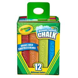 Crayola Washable Sidewalk Chalk 12 Ct By Crayola