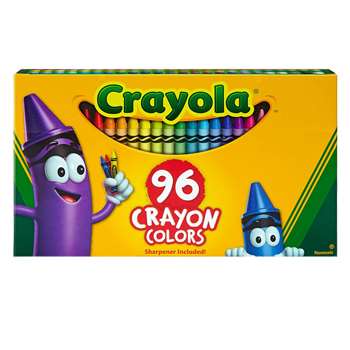 Crayola 96Ct Crayons Hinged Top Box By Crayola