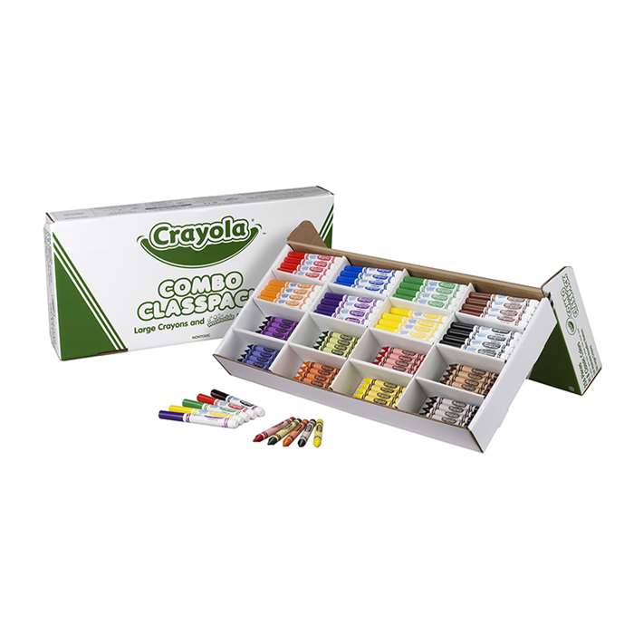 Crayola Large Size Crayons And Markers Classpack By Crayola