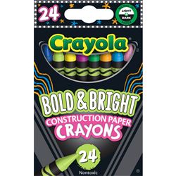 CONSTRUCTION PAPER CRAYONS 24/PK - BIN523463