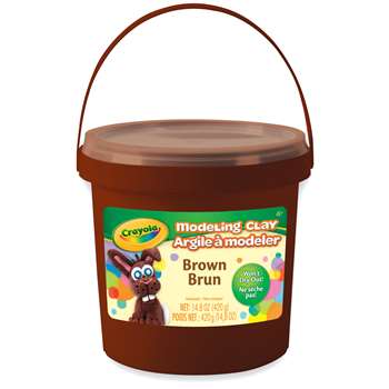 1lb Bucket Modeling Clay Brown, BIN571307