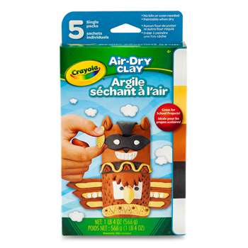 Air Dry Clay 5Ct Neutral Variety Pack, BIN572002