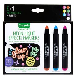 SIGNATURE NEON LIGHT MARKERS 6/PK - BIN586706