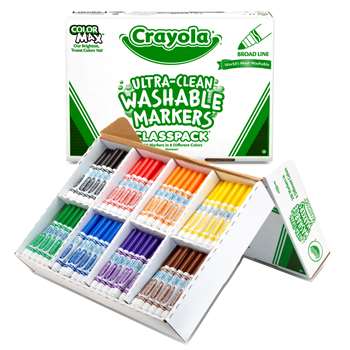 Crayola Washable Markers Classpack By Crayola