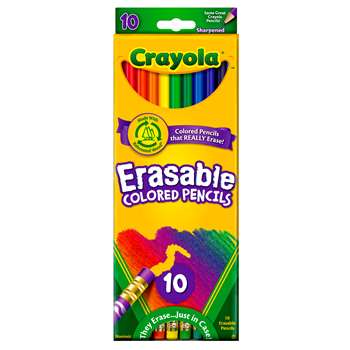 Erasable Colored Pencils 10 Color Set By Crayola