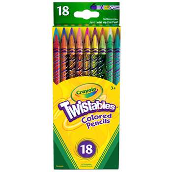 Crayola Twistables 18 Colors Colored Pencils By Crayola