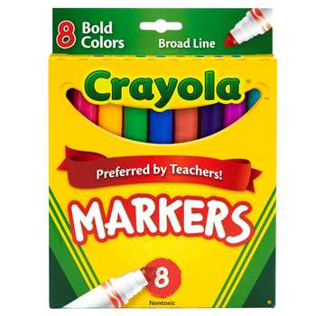 Coloring Marker Bold Conical 8Pk By Crayola