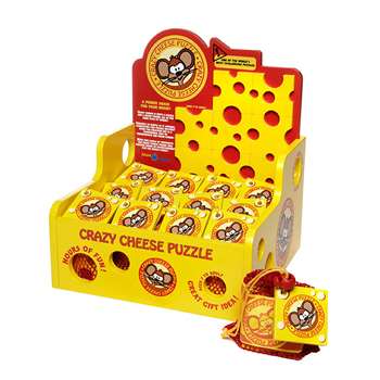 Rack Pop Crazy Cheese Display With 12 Games By Blue Orange Usa