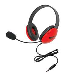 Headsets with Single 35Mm Plugs Red Listening 1St, CAF2800RDT