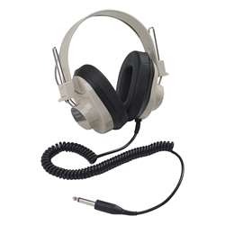 Monaural Headphone 5 Coiled Cord 50-12000 Hz By Califone International
