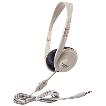 Translucent Multimedia Stereo Head Phones Beige By Califone International