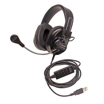 Deluxe Stereo Headset, CAF3066USBBK