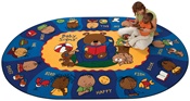 Sign Say & Play™ Rug* Oval 6'9''x9'5" Carpet, Rugs For Kids