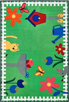 Garden time Rectangle 3'x4'6" Carpet, Rugs For Kids