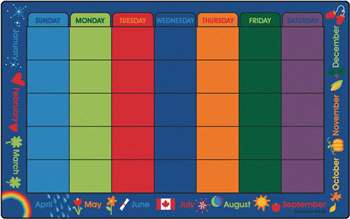 Canadian Calendar Celebrations 8'4"x13'4" Rectangle Carpet, Rugs For Kids