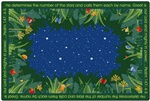 He Numbers the Stars Rug Rectangle 4'x6' Carpet, Rugs For Kids