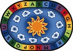 Isaiah 40:28 Circletime Rug Oval 4'5"x5'10" Carpet, Rugs For Kids