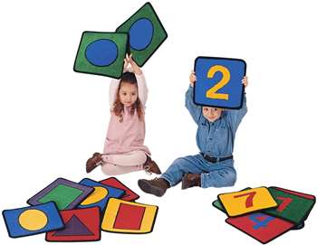 Shape/Number Squares Rectangle Set of 20 Carpet, Rugs For Kids